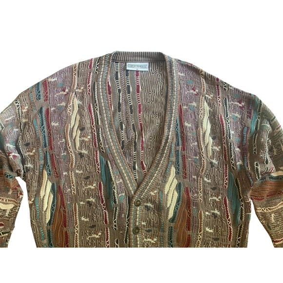 Vintage Carlo Alberto Sweater Mens XL Coogi Knit 90s Australia Pullover Jumper - Picture 11 of 13